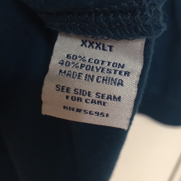 NORTHCREST Henley Cotton Poly Blend Men’s Knit Shirt - Picture 11 of 11